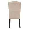 ACME Gerardo Beige Linen & Weathered Espresso Side Chair (Set-2) Model 60822
