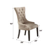 ACME Gerardo Beige Linen & Weathered Espresso Side Chair (Set-2) Model 60823