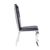 ACME Cyrene Synthetic Leather & Stainless Steel Side Chair (Set-2) Model 62078