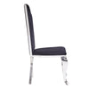 ACME Cyrene Fabric & Stainless Steel Side Chair (Set-2) Model 62079