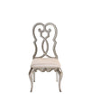 ACME Esteban Ivory Velvet & Antique Champagne Side Chair (Set-2) Model 62202