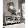 ACME Varian Mirrored & Antique Platinum Server Model 66164