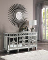 ACME Varian Mirrored & Antique Platinum Server Model 66164