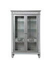 ACME Varian Mirrored & Antique Platinum Curio Model 66166