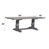 ACME Leventis Weathered Gray Dining Table Model 66180