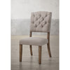 ACME Bernard Linen & Weathered Oak Side Chair (Set-2) Model 66187