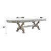 ACME Dresden Vintage Bone White Dining Table Model 68175