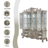 ACME Dresden Vintage Bone White Buffet & Hutch Model 68177