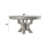 ACME Dresden Vintage Bone White Round Dining Table Model 68180