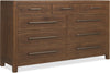 Hooker Furniture Bedroom Driftwood Nine-Drawer Dresser Model 6820-90201-85