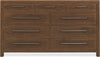 Hooker Furniture Bedroom Driftwood Nine-Drawer Dresser Model 6820-90201-85