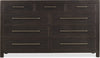Hooker Furniture Bedroom Driftwood Nine-Drawer Dresser Model 6820-90201-99