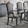 ACME House Beatrice Two Tone Gray Fabric & Charcoal Arm Chair (Set-2) Model 68813