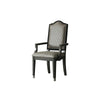 ACME House Beatrice Two Tone Gray Fabric & Charcoal Arm Chair (Set-2) Model 68813