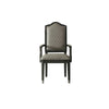 ACME House Beatrice Two Tone Gray Fabric & Charcoal Arm Chair (Set-2) Model 68813