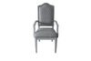 ACME House Marchese Two Tone Gray Fabric & Pearl Gray Arm Chair (Set-2) Model 68863