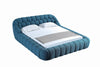Divani Casa Yolonda Modern Dark Teal Fabric Bed Model VGEV-A127-BED-C-15