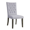 ACME Merel Gray Linen & Gray Oak Side Chair (Set-2) Model 70168