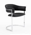Modrest Allie Contemporary Black Leatherette Dining Chair Model VGVCB859A-BLK