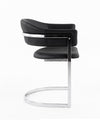 Modrest Allie Contemporary Black Leatherette Dining Chair Model VGVCB859A-BLK