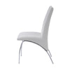 ACME Pervis White Synthetic Leather & Chrome Side Chair (Set-2) Model 71107