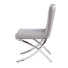 ACME Daire Light Gray Velvet & Chrome Side Chair (Set-2) Model 71182