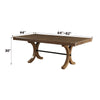 ACME Harald Gray Oak Dining Table Model 71765