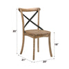 ACME Kendric Rustic Oak Side Chair (Set-2) Model 71777
