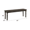 ACME Claudia II Weathered Gray Bench Model 71883