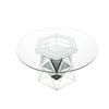 ACME Noralie Mirrored & Faux Diamonds Dining Table Model 72145