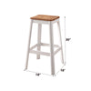 ACME Jacotte Natural & White Bar Stool Model 72331