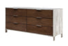 Nova Domus Conner Modern Dark Walnut & Faux Concrete Dresser Model VGAN-CONNER-DSR-DK