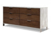 Nova Domus Conner Modern Dark Walnut & Faux Concrete Bedroom Set Model VGAN-CONNER-SET-DK