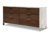 Queen Nova Domus Conner Modern Dark Walnut & Concrete Bedroom Set Model VGAN-CONNER-SET-DK-Q