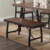 ACME Mariatu Oak & Black Bench Model 72458