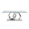 ACME Gianna Clear Glass & Stainless Steel Dining Table Model 72470