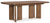Hooker Furniture Casual Dining Eleana Rectangle Dining Table with Two 20-inch Leaves Model 7252-75200-85