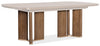 Hooker Furniture Casual Dining Eleana Rectangle Dining Table with Two 20-inch Leaves Model 7252-75200-85