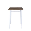 ACME Nadie Oak & Chrome Bar Table Model 72595