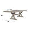ACME Rocky Gray Oak Dining Table Model 72860