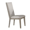 ACME Rocky Fabric & Gray Oak Side Chair (Set-2) Model 72862
