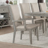 ACME Rocky Fabric & Gray Oak Arm Chair (Set-2) Model 72863