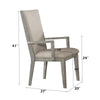 ACME Rocky Fabric & Gray Oak Arm Chair (Set-2) Model 72863