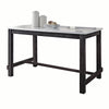 ACME Yelena Natural Marble Top & Weathered Espresso Counter Height Table with Natural Marble Top Model 72940