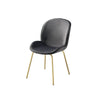 ACME Chuchip Gray Velvet & Gold Side Chair (Set-2) Model 72948