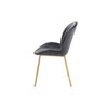 ACME Chuchip Gray Velvet & Gold Side Chair (Set-2) Model 72948