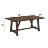 ACME Kaelyn Dark Oak Dining Table Model 73030