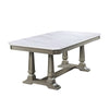 ACME Zumala Natural Marble Top & Weathered Oak Dining Table Model 73260