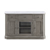 ACME Zumala Natural Marble Top & Weathered Oak Server Model 73263