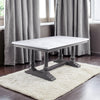 ACME Yabeina Natural Marble Top & Gray Oak Dining Table Model 73265